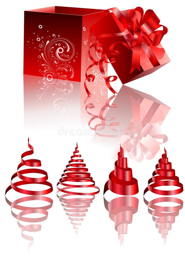 Juldesignelement vektor illustrationer