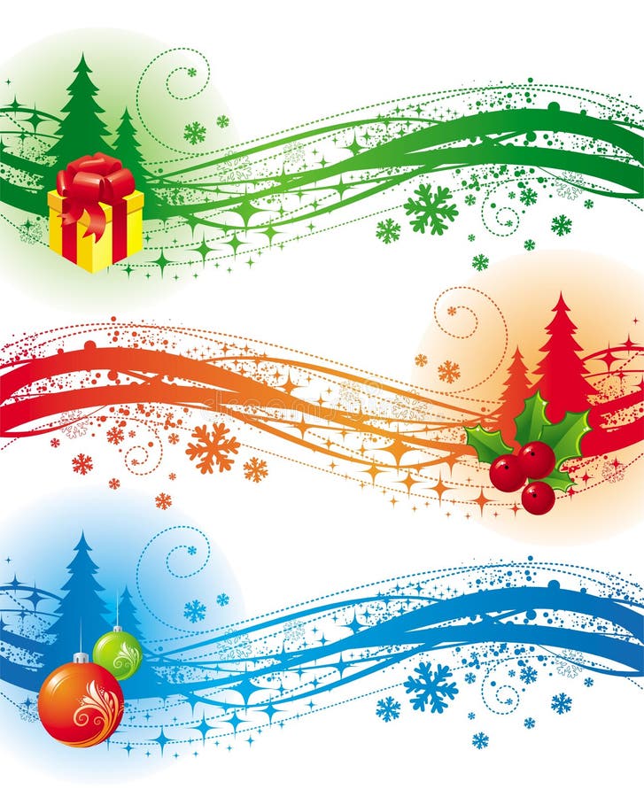 Juldesignelement royaltyfri illustrationer