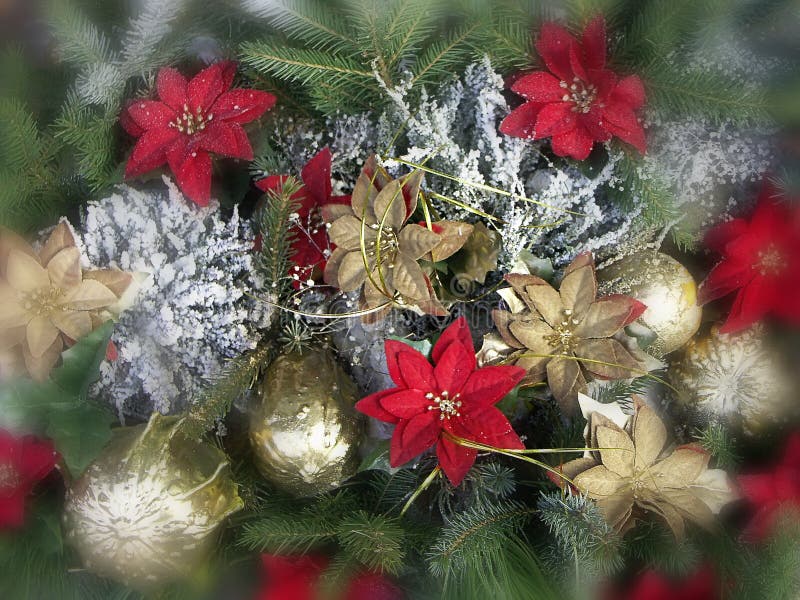 Julgarnering royaltyfria foton