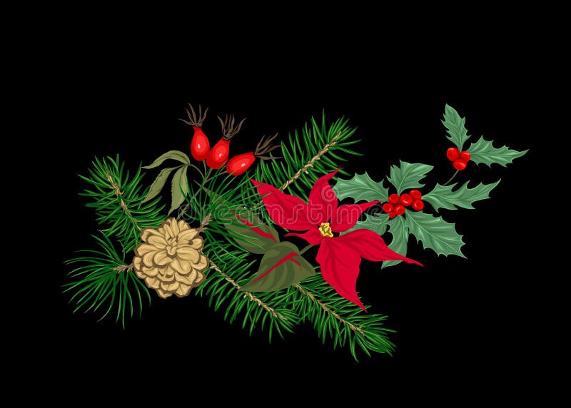Julgarnering, en krans som göras av granfilialer stock illustrationer Julgarnering, en krans som göras av granfilialer stock illustrationer