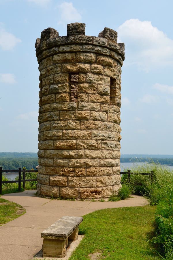 This is a Summer picture of the Julien Dubuque Monument located in Dubuque, Illinois. This is a Summer picture of the Julien Dubuque Monument located in Dubuque, Illinois.