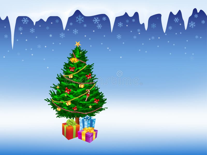 julillustrationtree vektor illustrationer julillustrationtree vektor illustrationer
