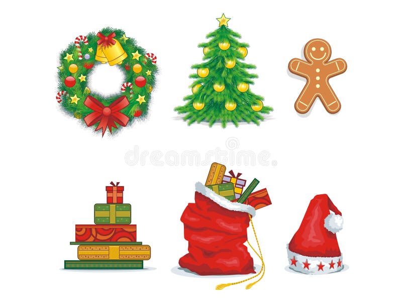 julsymboler stock illustrationer julsymboler stock illustrationer