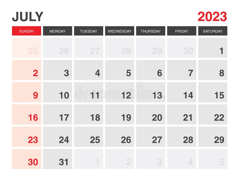 July 2023 Calendar Printable Calendar 2023 Planner 2023 Design Desk