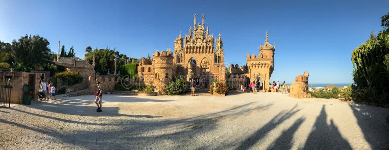 22 July 2017 - `Colomares Castle` Benalmadena, Cadiz, Spain