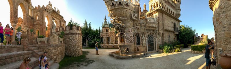 22 July 2017 - `Colomares Castle` Benalmadena, Cadiz, Spain