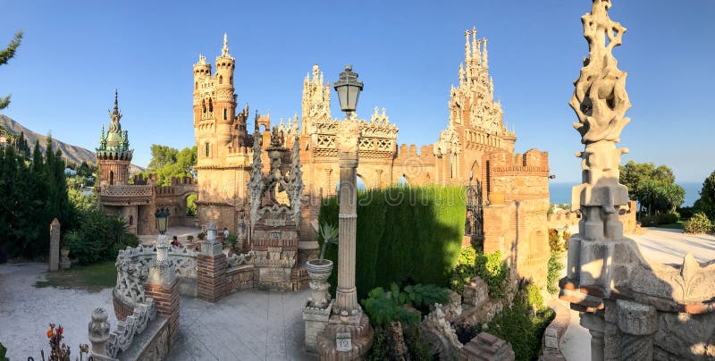 22 July 2017 - `Colomares Castle` Benalmadena, Cadiz, Spain