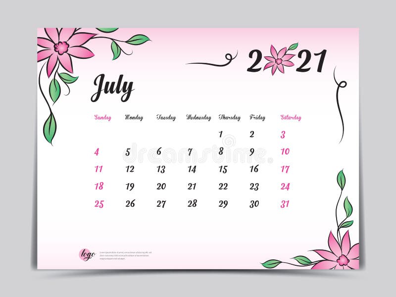 Calendar 2021 Template Pink Flower Concept Creative Design January 2021 Month Simple Desk Calendar Design Stock Vector Illustration Of Design Cosmetic 183579552 Blank january 2021 calendars are available in various designs. dreamstime com
