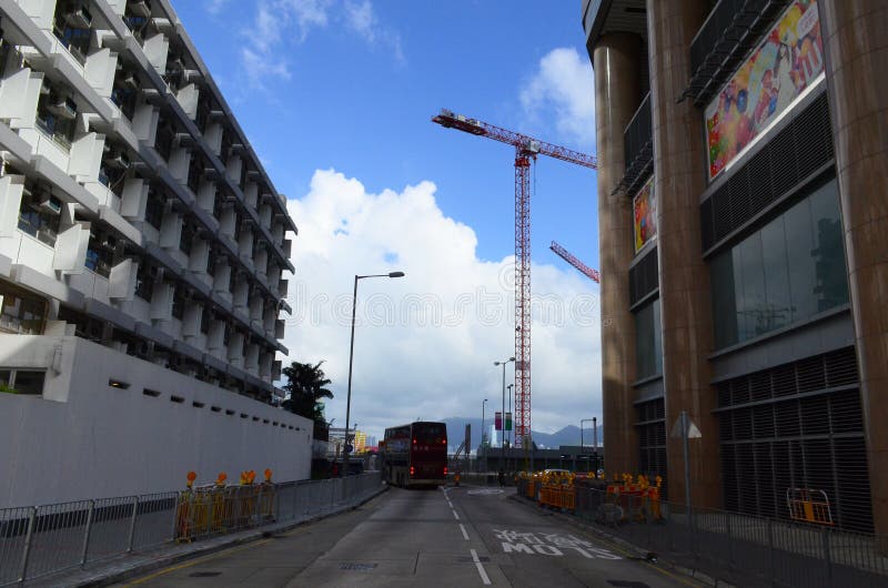 28 July 2013 Prince Edward Road East, the Road Scape Hk Editorial Stock