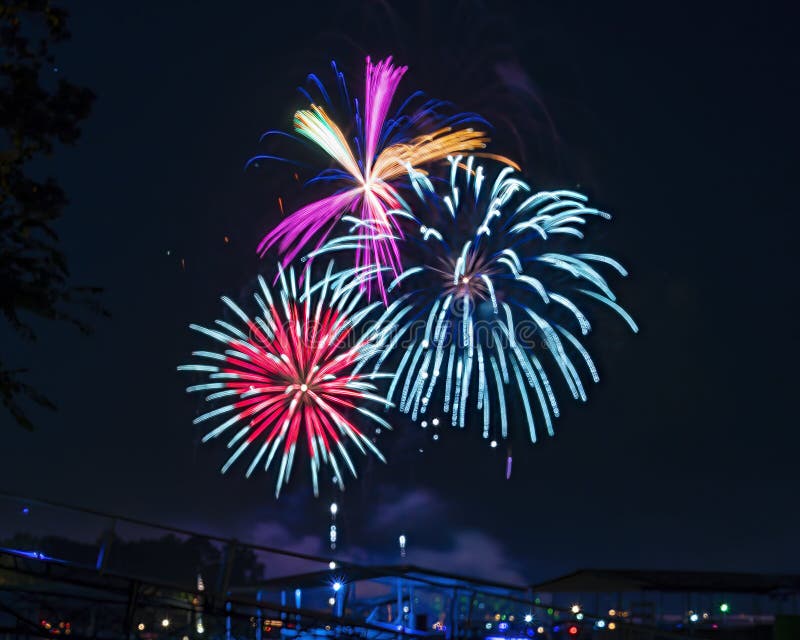 July 4th, 2022, Duck Creek Fireworks Display on Grand Lake, Oklahoma