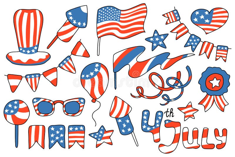 Independence Day Clip Art America Flag PNG US Flag png Commercial Use 4th of July Clipart Patriotic PNG Stars and Stripes