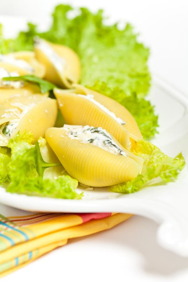 Jumbo Shells pasta stock image. Image of ricotta, healthy 36338001