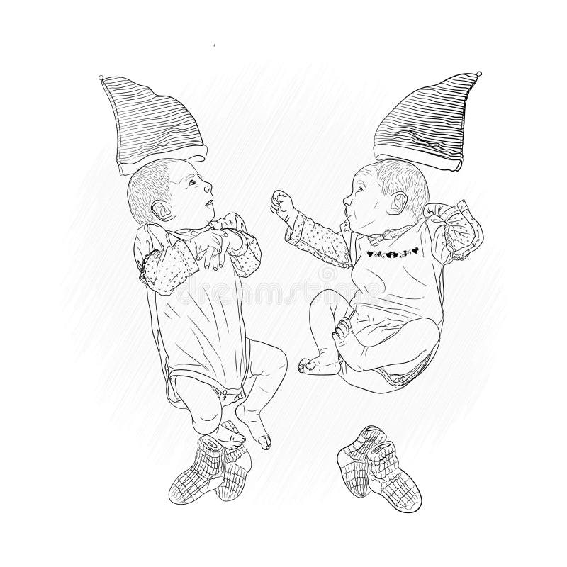 Jumeaux Des Garcons De Bebes Illustration Stock Illustration Du Mignon Cheri Jumeaux Des Garcons De Bebes Illustration Stock Illustration Du Mignon Cheri