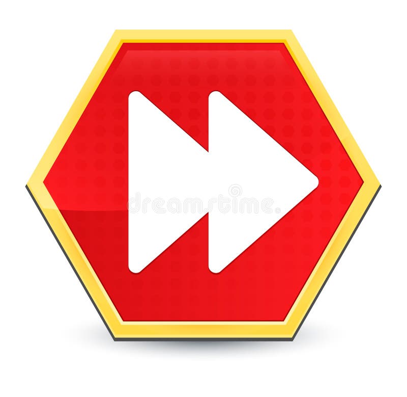 Jump Forward Icon Flat Vector Round Button Clean Black and White Design