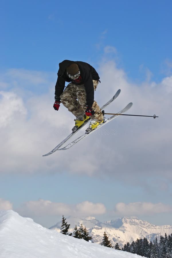 Jump with ski