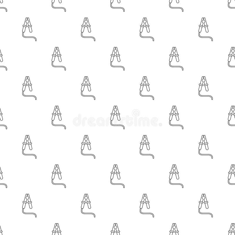Jumper Cable Pattern Vector Seamless Stock Vector Illustration of