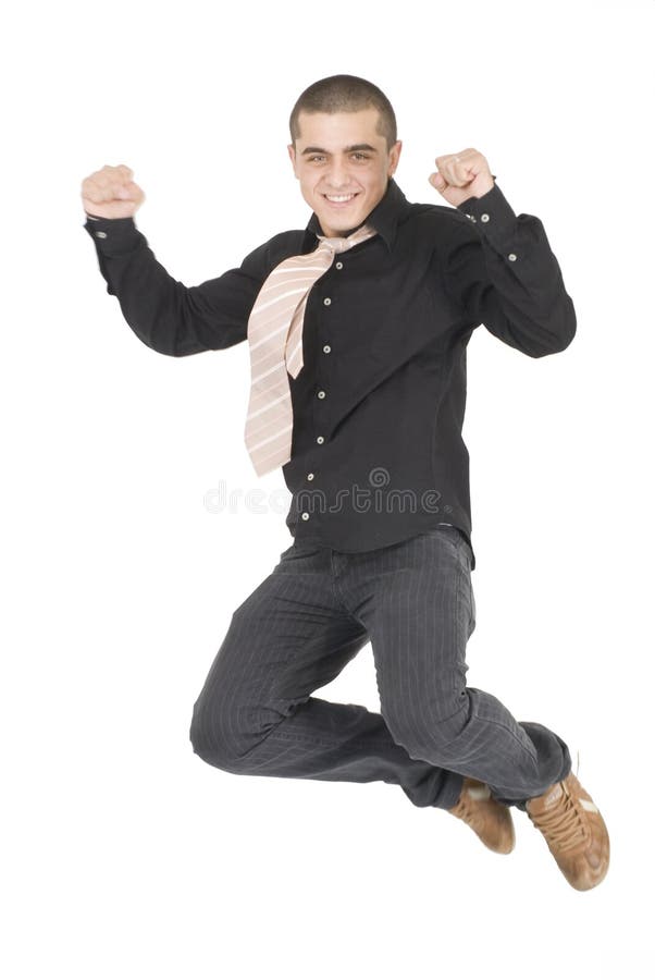 Jumping stock image