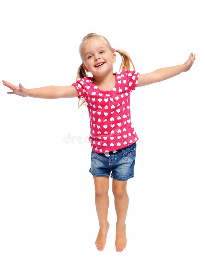 Young Boy Jumping stock image. Image of cute, toddler - 5566693