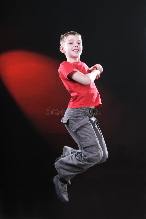 Jumping boy