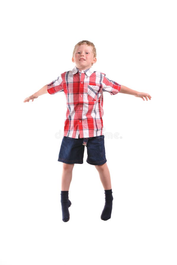 Jumping boy