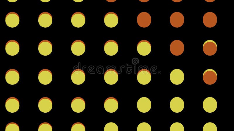Sărituri cercuri colorate care creează un efect nautic. proiectare. mici sfere care se deplasează rapid în sus și în jos pe rândur royalty free illustration