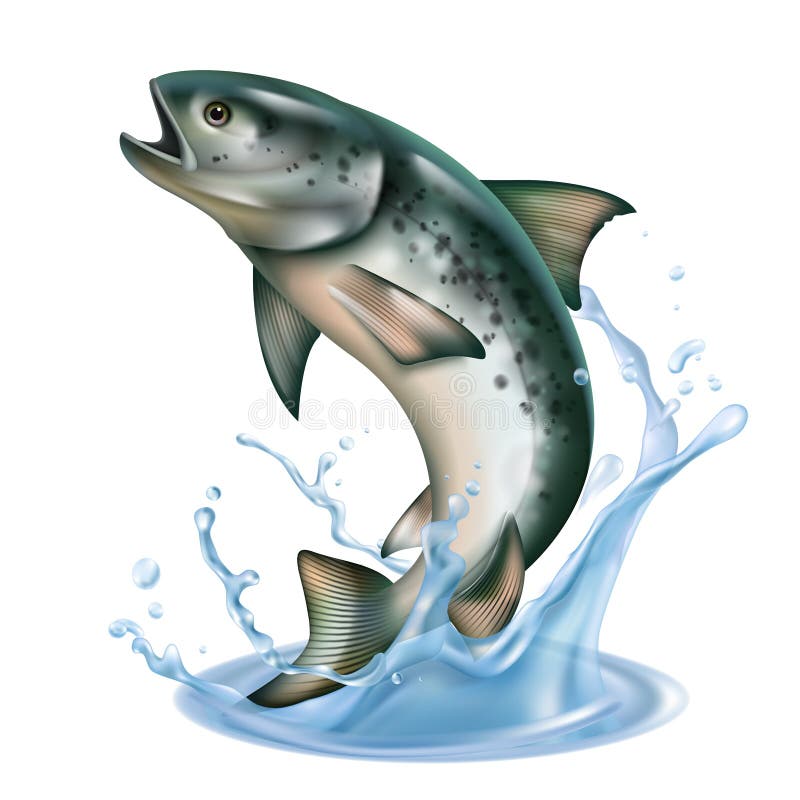 Jumping Fish Realistic Concept