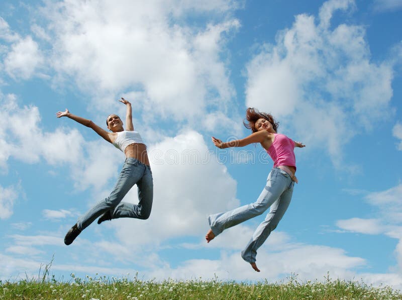 Jumping girls