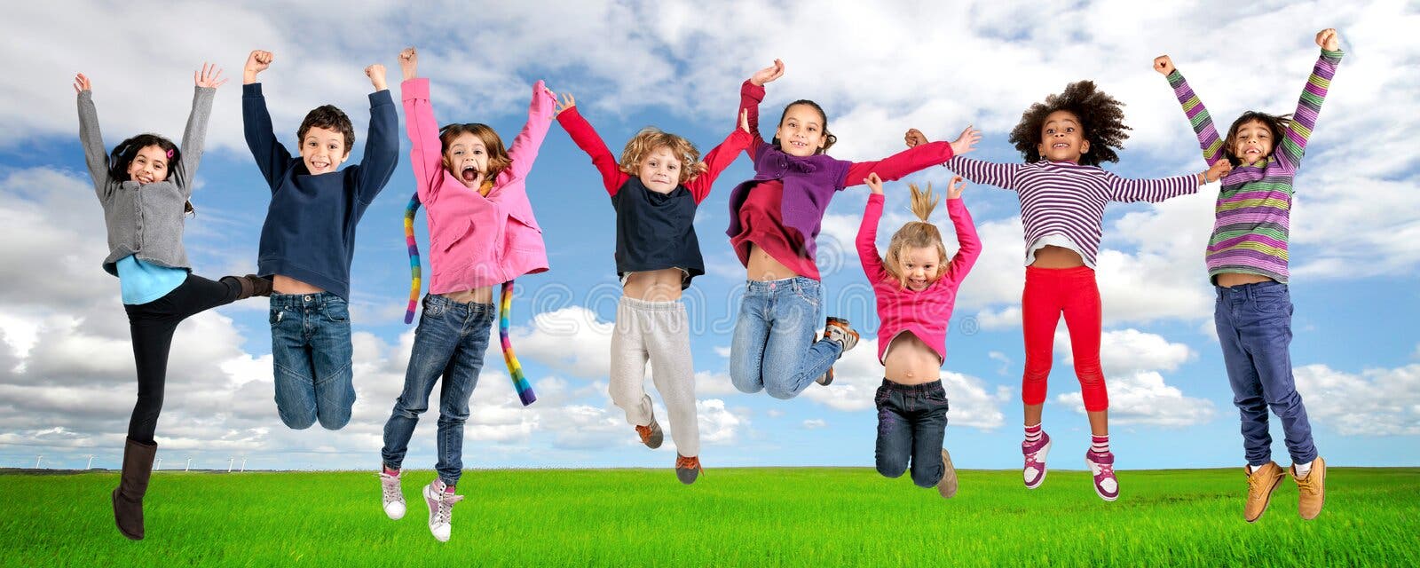 Jump stock image. Image of energetic, cute, jump, kids - 40630331