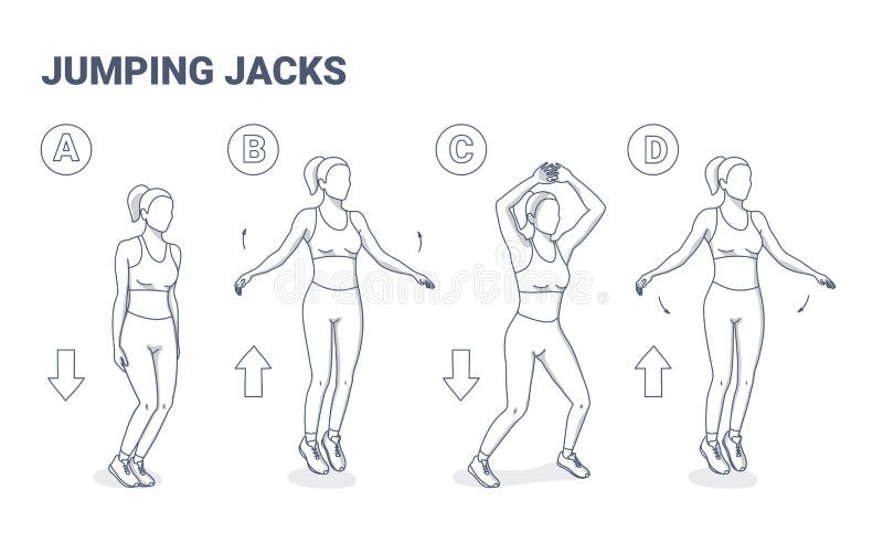 Jumping Jacks Stock Illustrations – 101 Jumping Jacks Stock Illustrations,  Vectors & Clipart - Dreamstime
