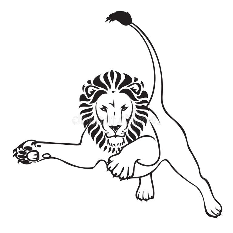 Lion Fierce Claws Stock Illustrations – 286 Lion Fierce Claws Stock