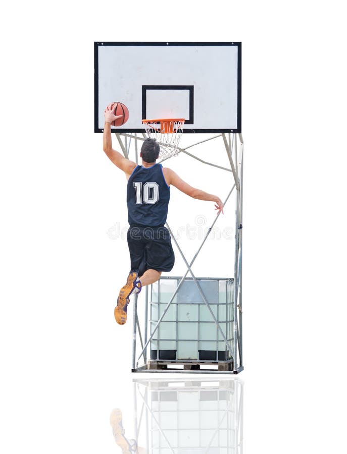 Jumping to the hoop stock image. Image of jump, offense 41455689