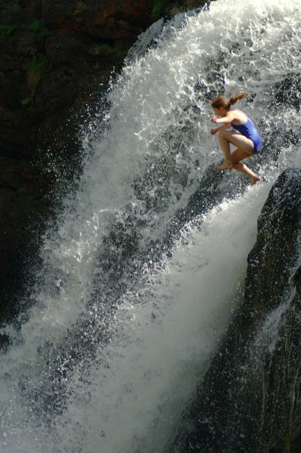 Jumping waterfall