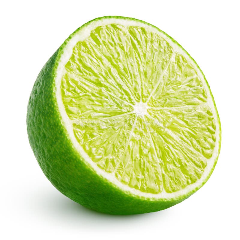 Jumătate din citricele de var izolate pe alb stock image