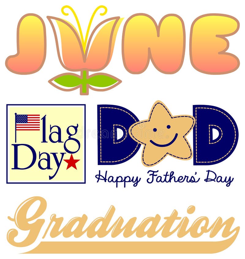 Download June Events Clip Art Set/eps Stock Vector - Image: 30558828