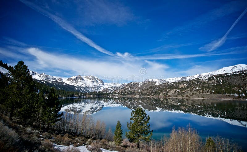 June Lake Wreathed in Snow