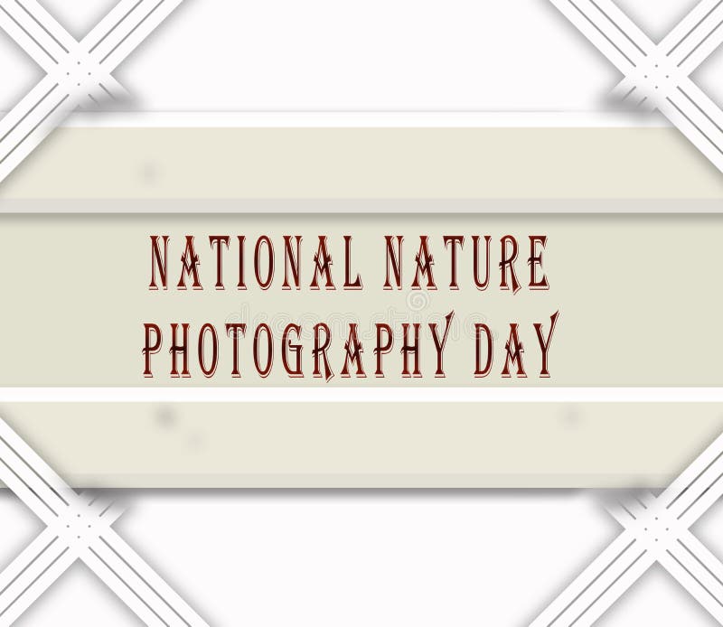 June Month, Day of June. National Nature Photography Day, on White