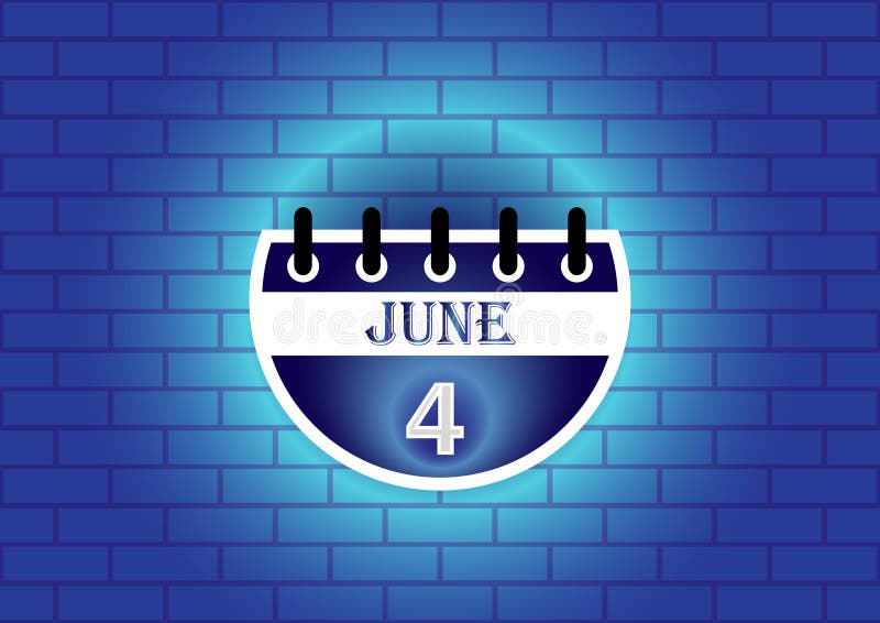 June 4th Stock Illustrations – 750 June 4th Stock Illustrations, Vectors &  Clipart - Dreamstime