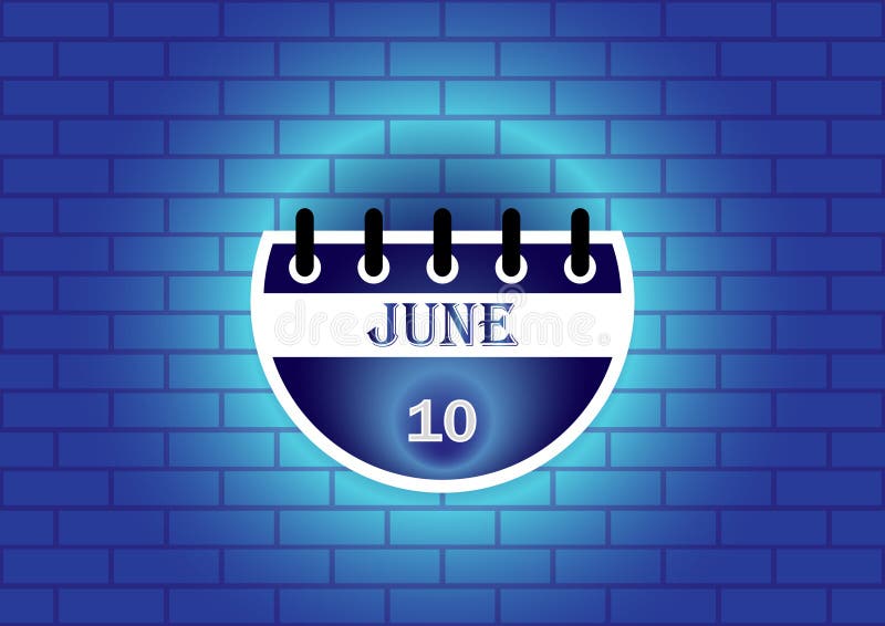 June 10th Stock Illustrations – 182 June 10th Stock Illustrations, Vectors  & Clipart - Dreamstime
