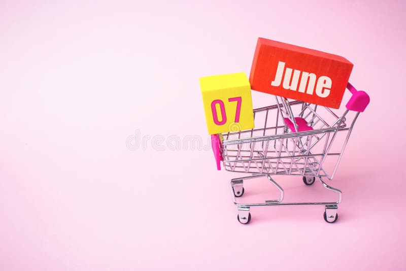 June 7th. Day 7 of Month, Calendar Date Stock Image Image of month