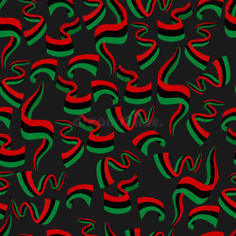 Red Black Green Kinara Typography Happy Kwanzaa Wrapping Paper | Zazzle