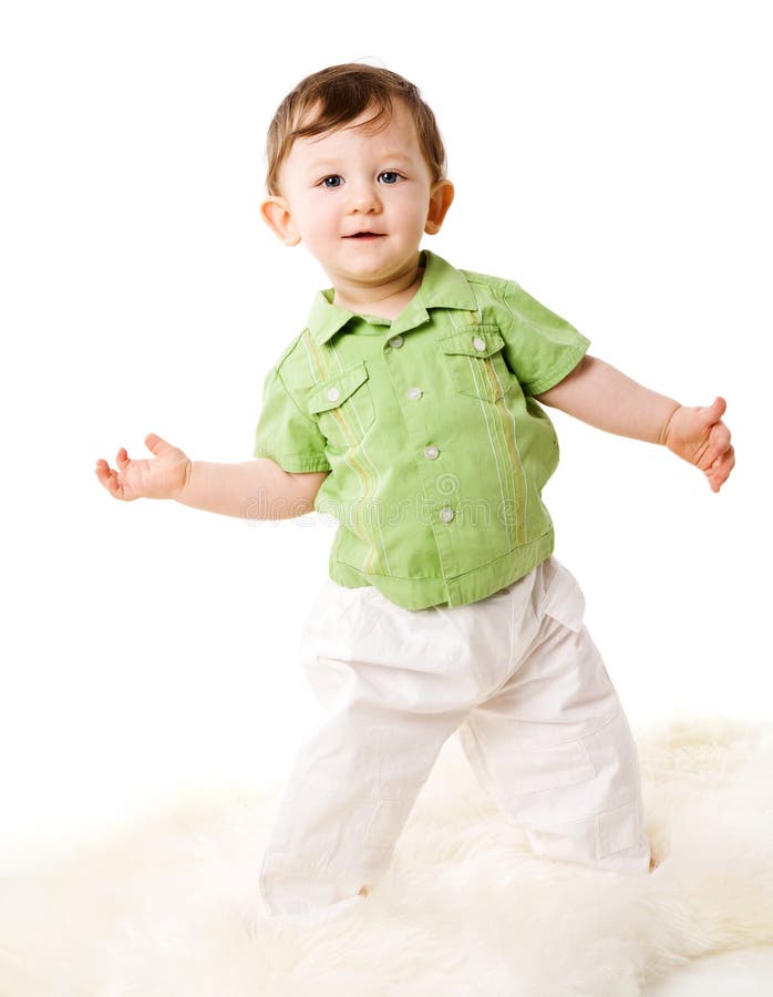 Junge stockfoto. Bild von kaukasisch, lächeln, blond - 17370092