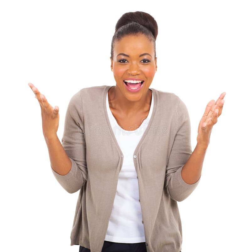 Junge afroamerikanische Frau lizenzfreie stockfotos