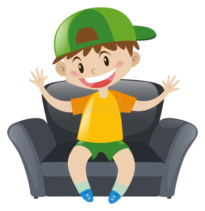 Lehnsessel stock abbildung. Illustration von bequem, leitprogramm