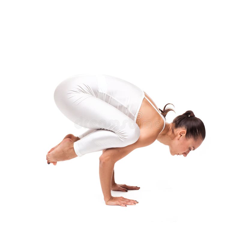 Junge Schönheitsyogaaufstellung Getrennt stockfoto Junge Schönheitsyogaaufstellung Getrennt stockfoto