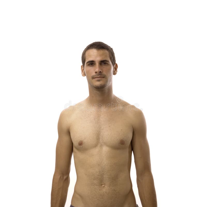Mit Nacktem Oberkörper Männliches Baumuster Stockbild Bild von