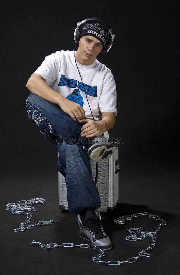 Junger Rapper lizenzfreies stockbild