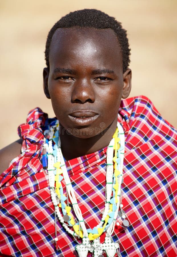 Junges Maasai stockbilder Junges Maasai stockbilder