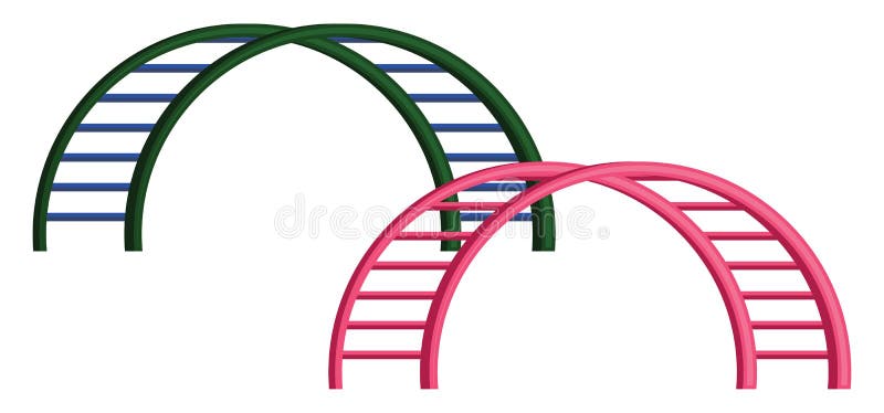 Jungle climbing gym, icon stock illustration