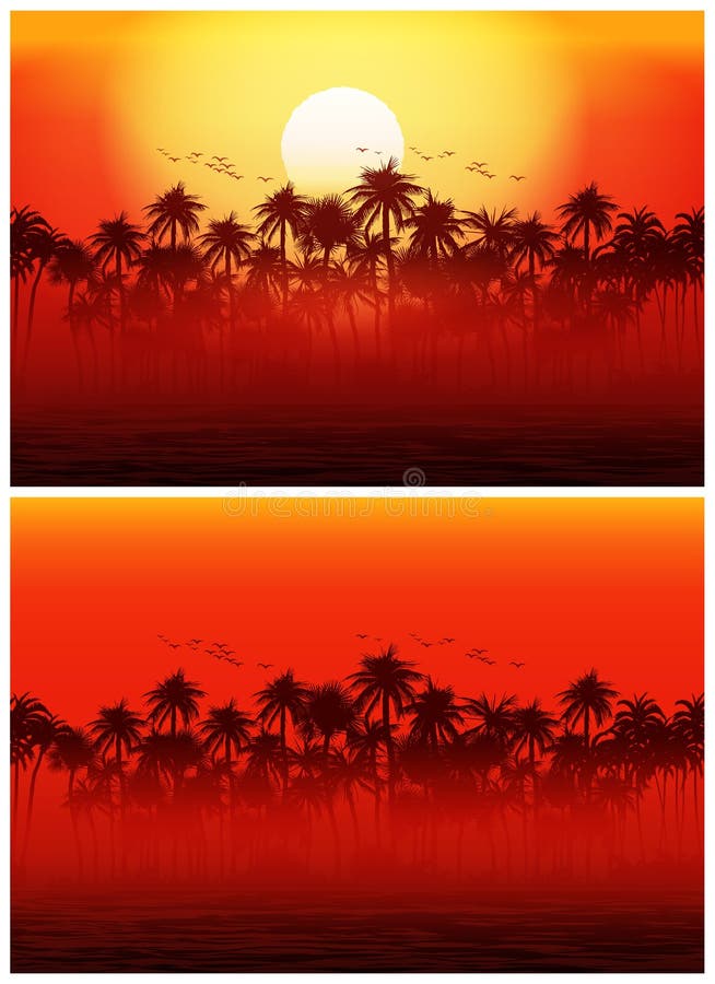 mountain jungle sunset piccollage