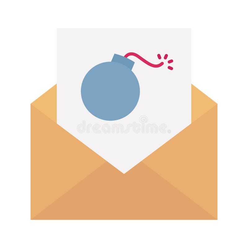 Junk Mail Flat Vector Icon Which Can Easily Modify or Edit Stock Vector Illustration of spam